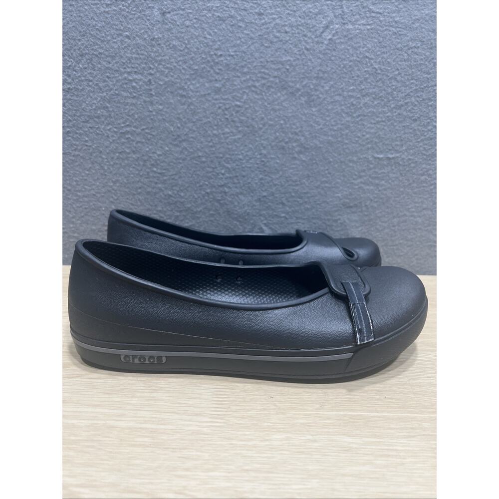 Crocs Loafer Crocband 2.5 Black Slip On Adjustable Strap Comfort Womens Size 7 - Picture 2 of 10